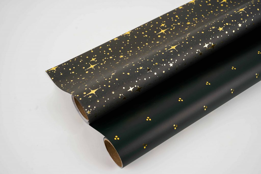 Hot-stamped gift wrap