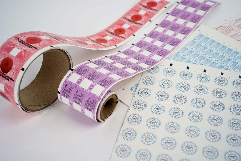 Example of a security seal label