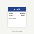 Illustration of a permanent label