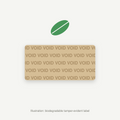 Illustration of a biodegradable tamper-evident label